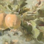 Yellow Apples Impressionistic Plein Air Painting